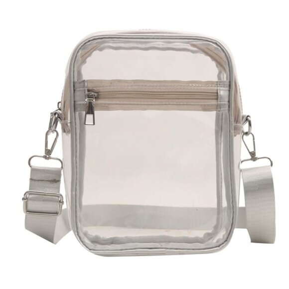 Clear Crossbody Bag, Stadium Aroved Clear Purse Bag Concerts Sports >:( - Picture 1 of 2